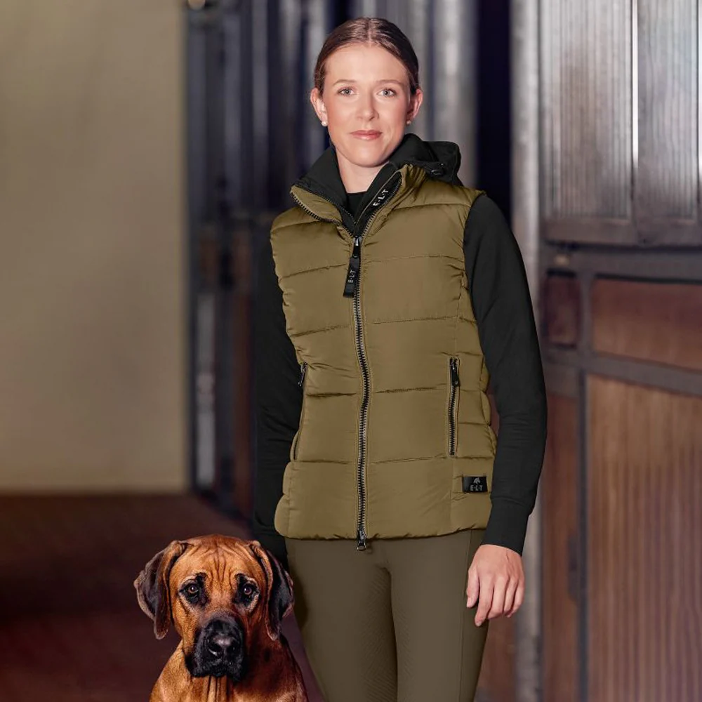 Gilet Invernale Equitazione Oxford Leggero Donna Antivento - Image 4