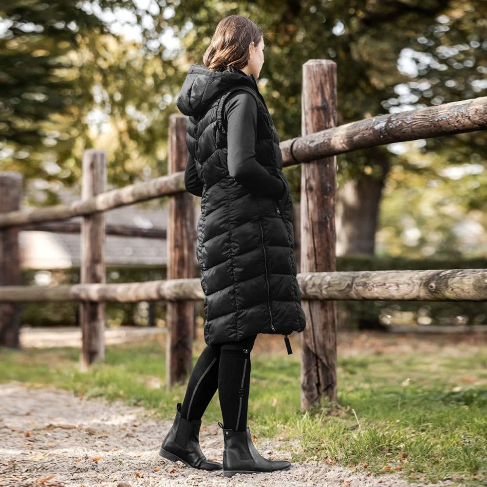 Gilet Lungo Donna Equitazione Ostende Leggero Imbottito Moda - Image 4