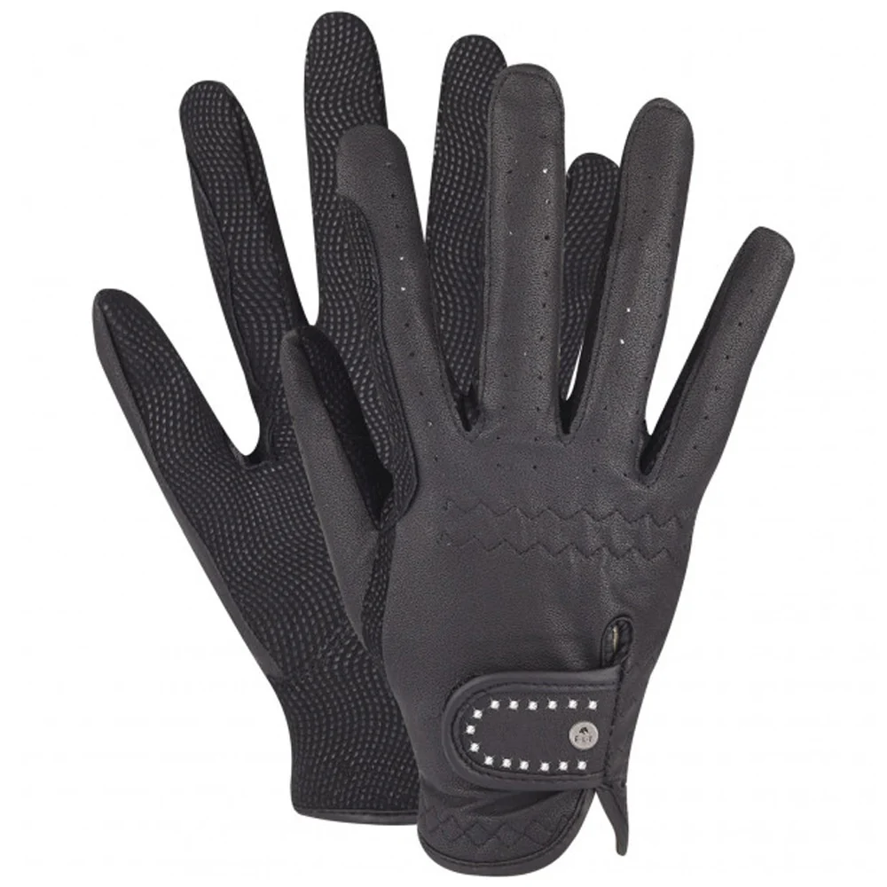 Guanti Equitazione Invernali Allrounder Nero Argento Caldi