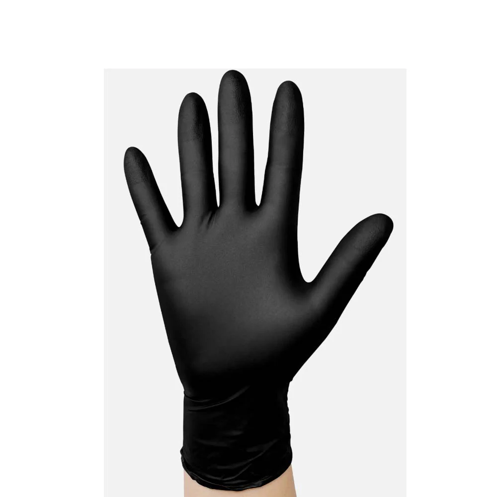 Guanti Monouso in Nitrile Lungo Nero da 30 cm: Protezione Confortevole Confezione da 50 pezzi - Image 2