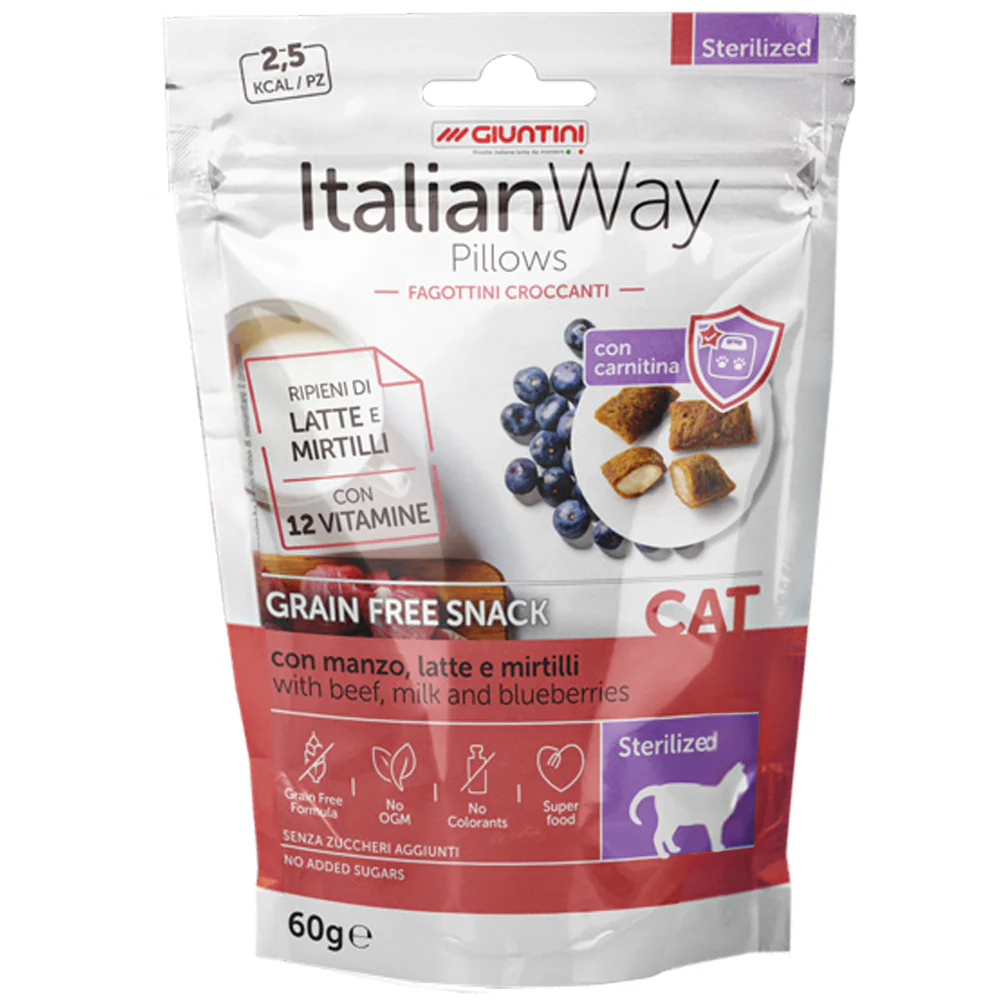 ItalianWay Pillows Grain Free Snack per Gatti 60g - Image 2