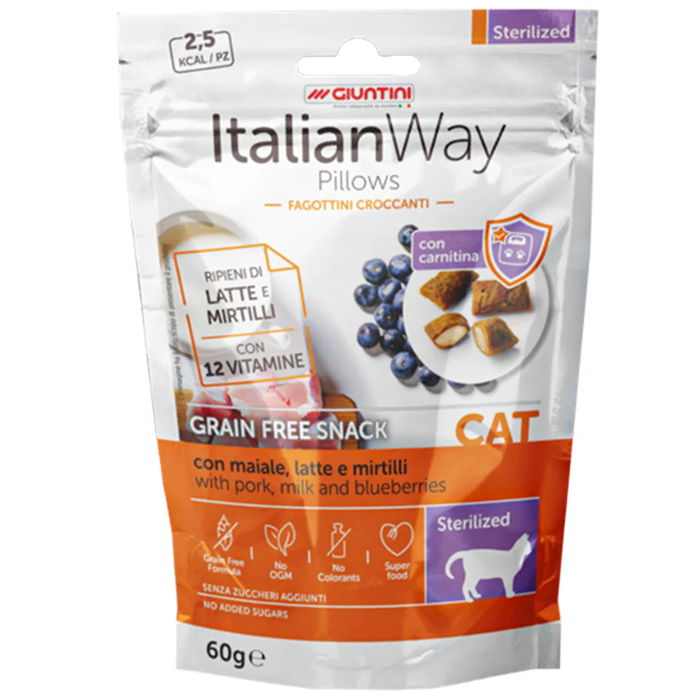 ItalianWay Pillows Grain Free Snack per Gatti 60g - Image 3