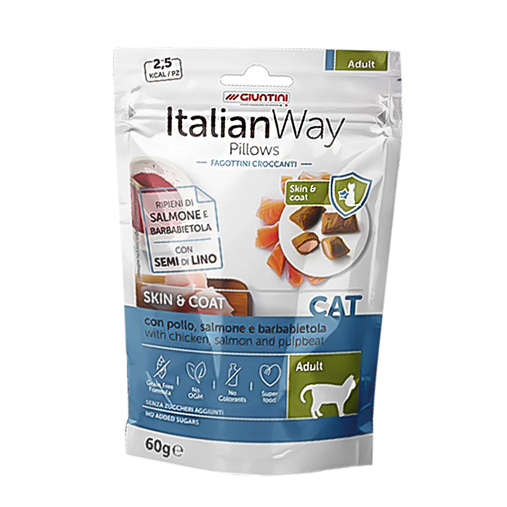 ItalianWay Pillows Snack Gustoso per Gatti al Gusto di Carne 60g - Image 3