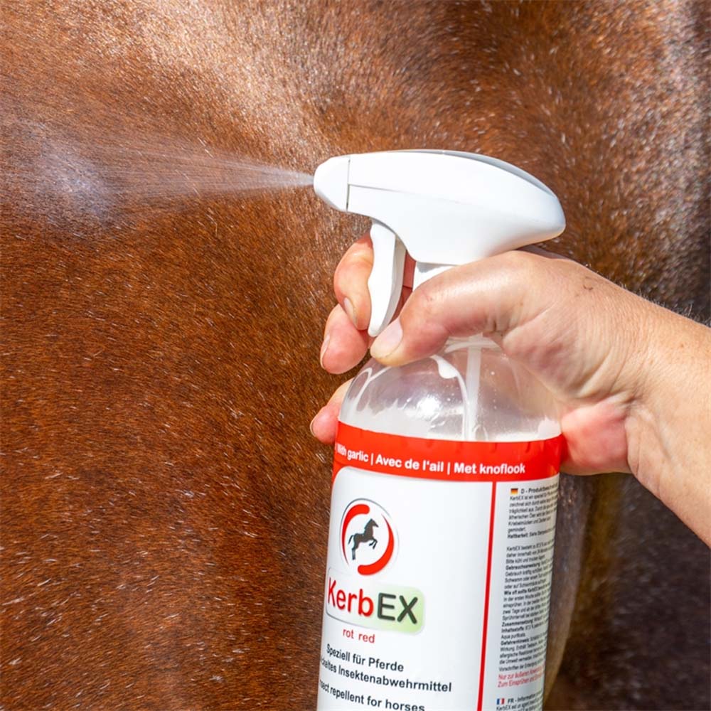 Kerbex rosso con aglio I repellente insetti I antimosche per cavalli - Image 6