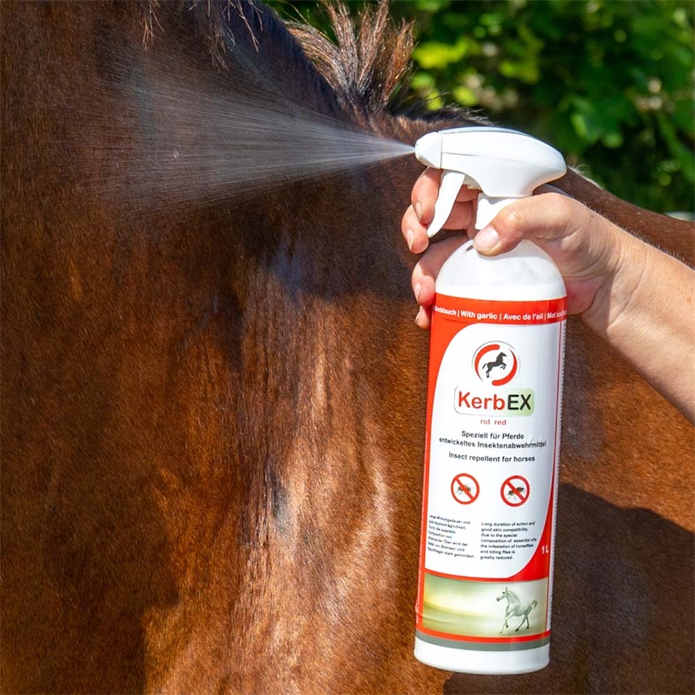 Kerbex rosso con aglio I repellente insetti I antimosche per cavalli - Image 7