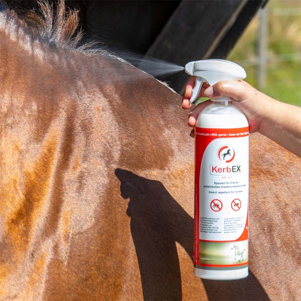 Kerbex rosso con aglio I repellente insetti I antimosche per cavalli - Image 8