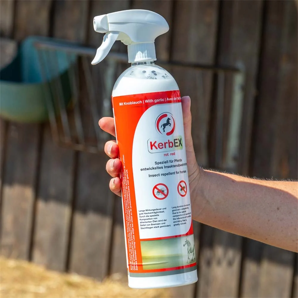 Kerbex rosso con aglio I repellente insetti I antimosche per cavalli - Image 9