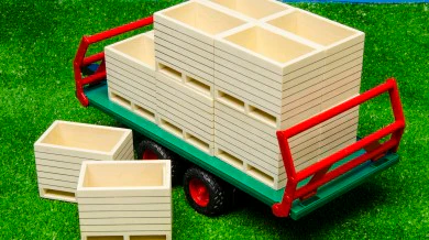 Kids Globe Farming - Set di scatole per patate in legno da 6 pezzi - Image 3