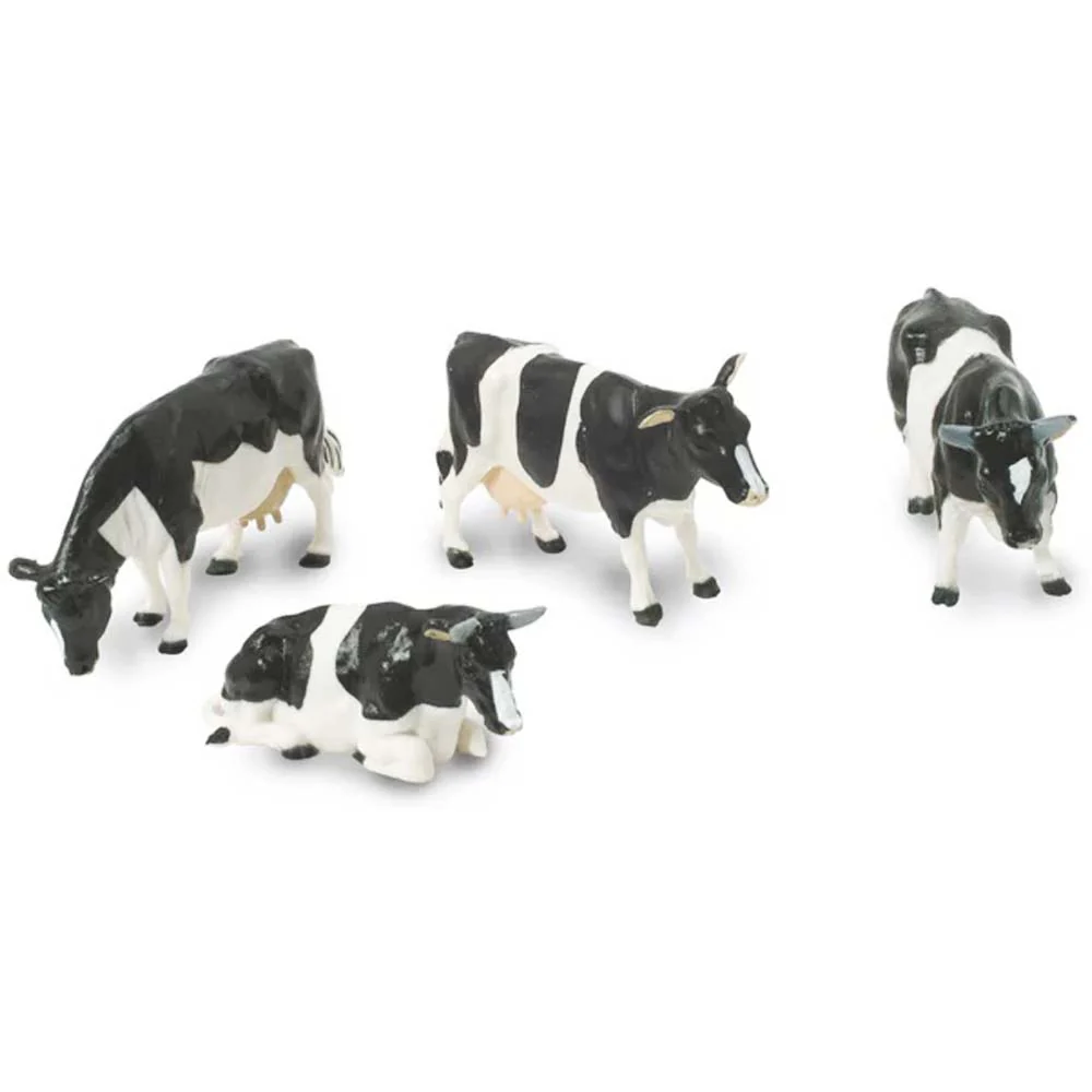 Kids Globe Set di Mucche in Scala 1:32 - Set di 12 Nere e Bianche - Image 4