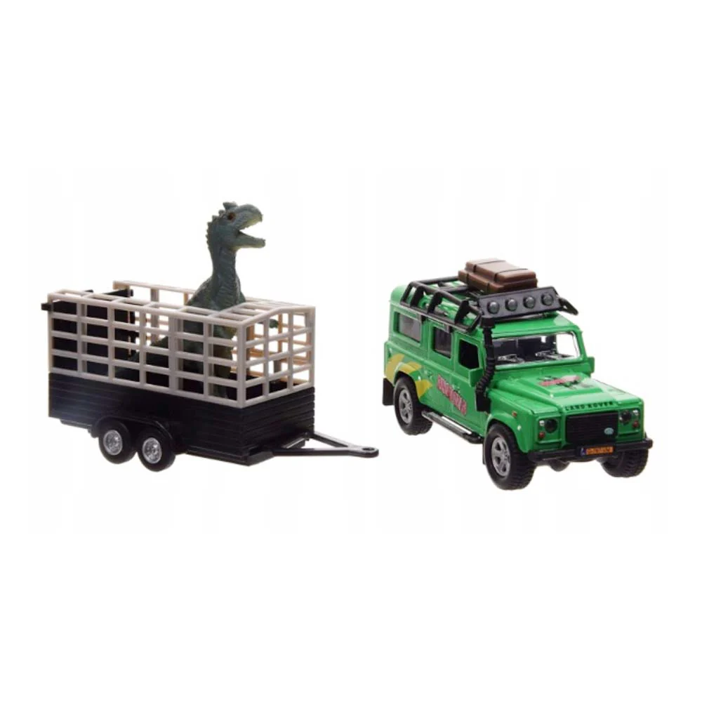 Kids Globe Traffic con Dito nel rimorchio Land Rover Defender per bambini - Image 10