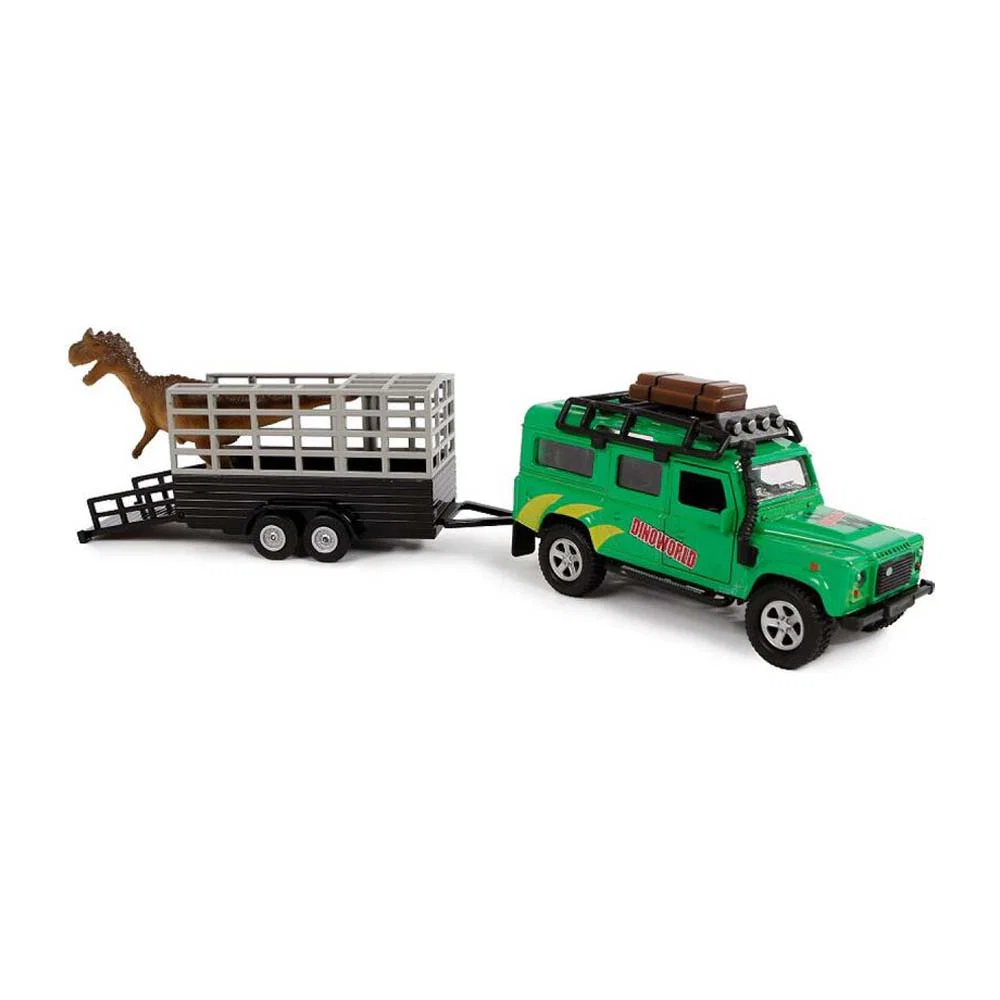 Kids Globe Traffic con Dito nel rimorchio Land Rover Defender per bambini - Image 11