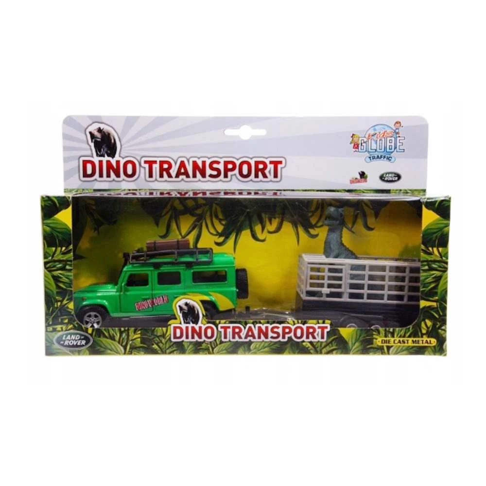 Kids Globe Traffic con Dito nel rimorchio Land Rover Defender per bambini - Image 12