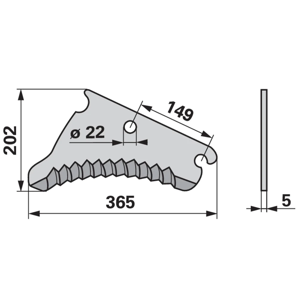 Lama per Fienatrice John Deere CC52821 - Image 2