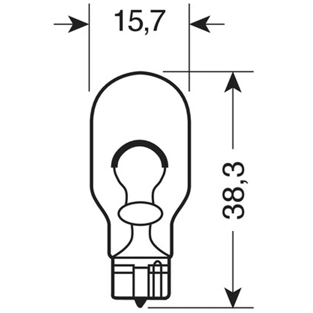 Lampada con base a cuneo 12V - W16W - Image 4