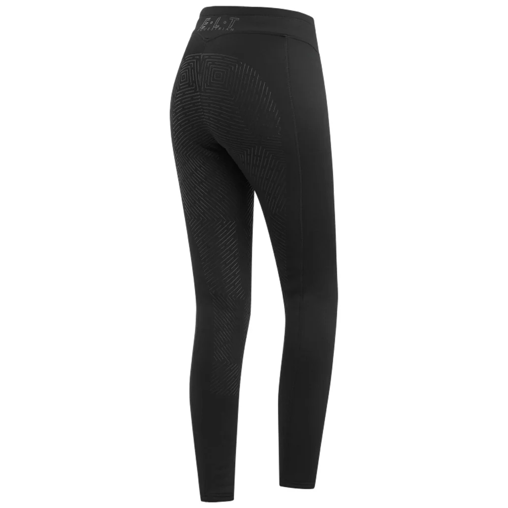 Leggings Equitazione Termici Rica Donna Teddy Fleece Silicone - Image 5