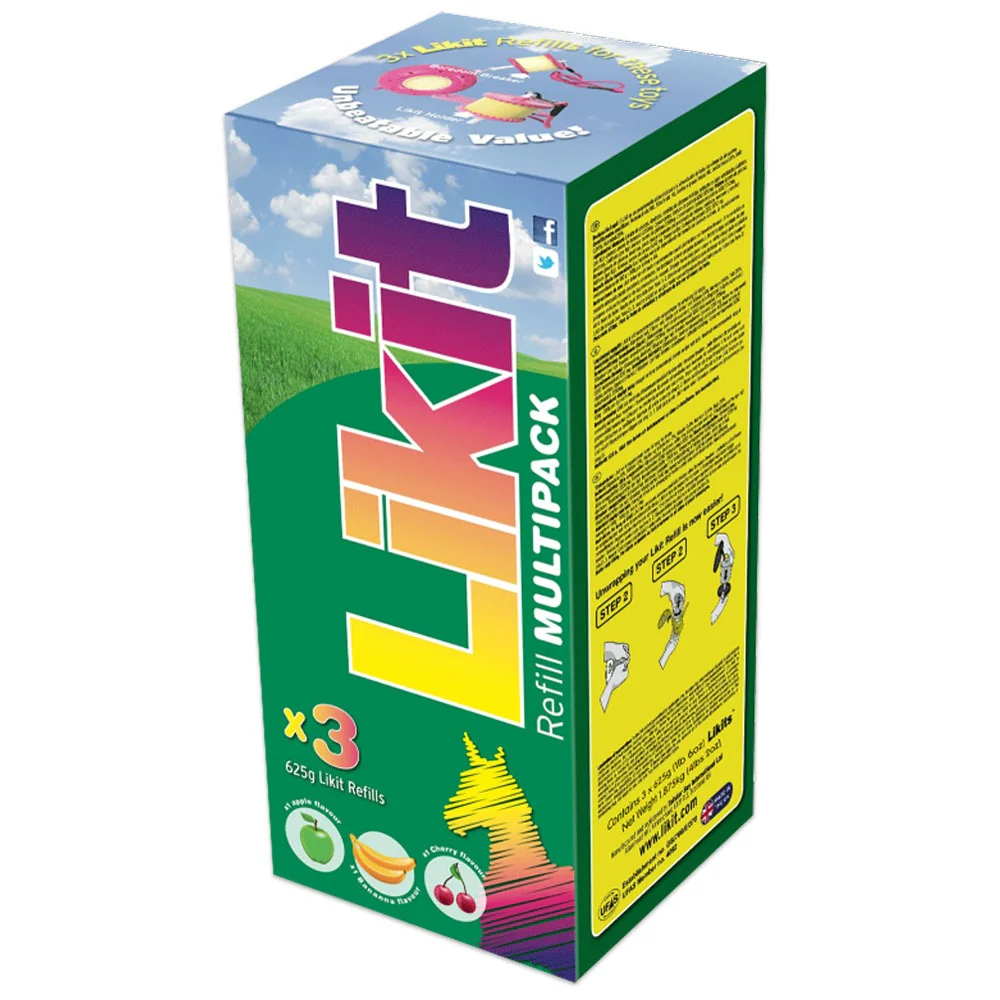 Likit Multipack 3 × 625g (mela/banana/ciliegia)