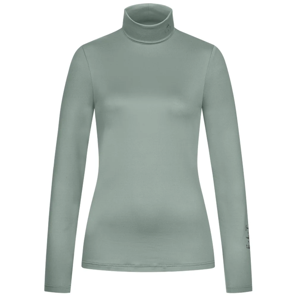 Maglia Tecnica Dolcevita Madison E·L·T Donna Traspirante Elasticizzata con Strass - Image 3
