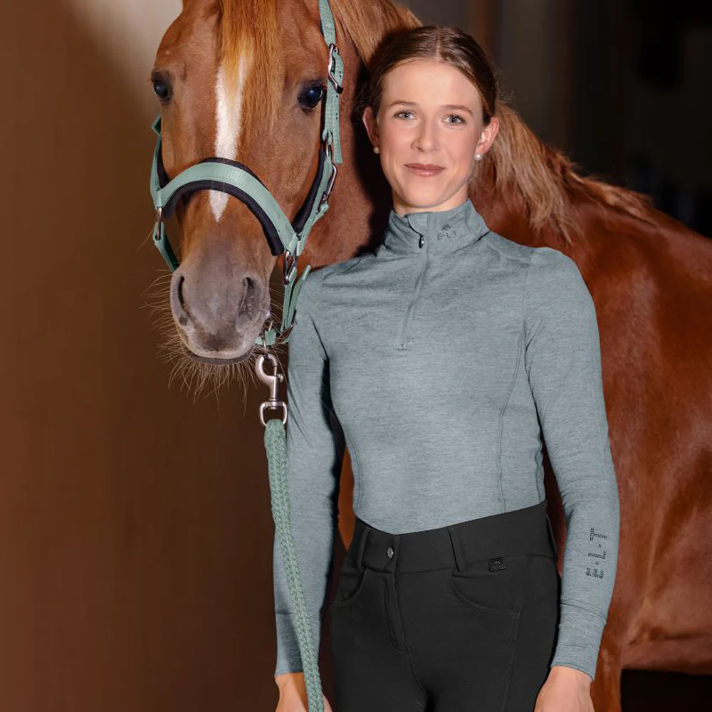 Maglia Tecnica Milano Con Zip Donna Traspirante Elegante - Image 6