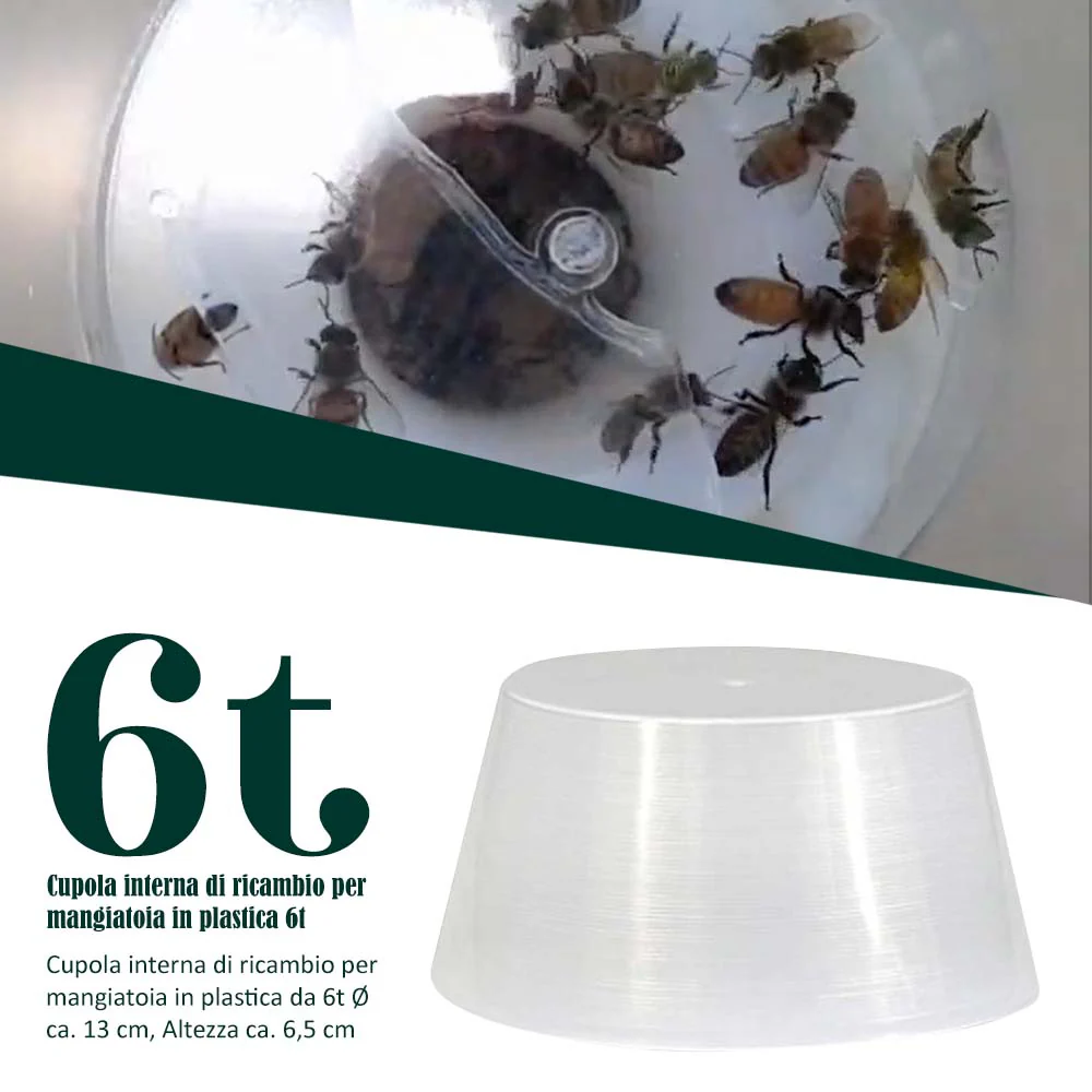 Mangiatoia Dadant in plastica quadrata da 6 l con coperchio - Image 6