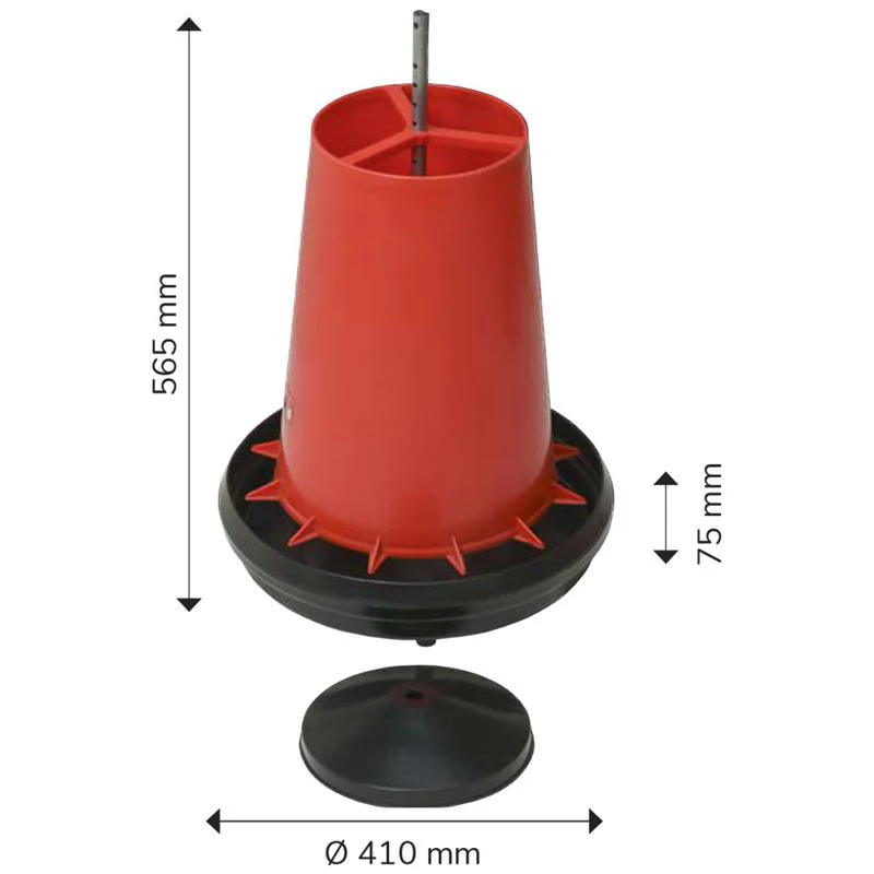 Mangiatoia HELIOS con Griglia Antispreco Fissa – 18kg - Image 2