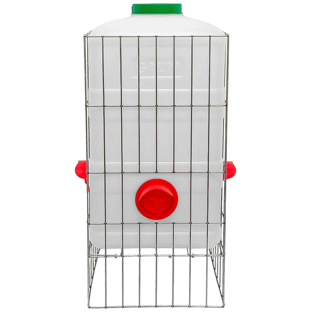 Mangiatoia per Galline Fai-da-Te con Serbatoio da 30L – Resistente