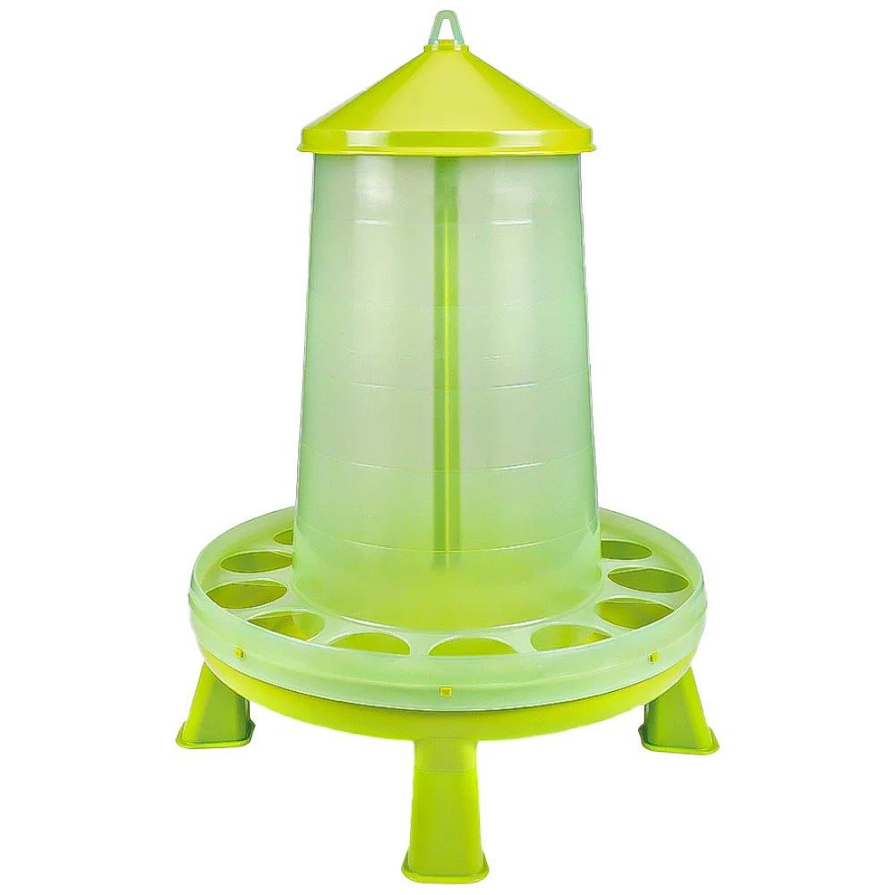 Mangiatoia per Pollame Trasparente Verde Limone 16 kg - Image 2