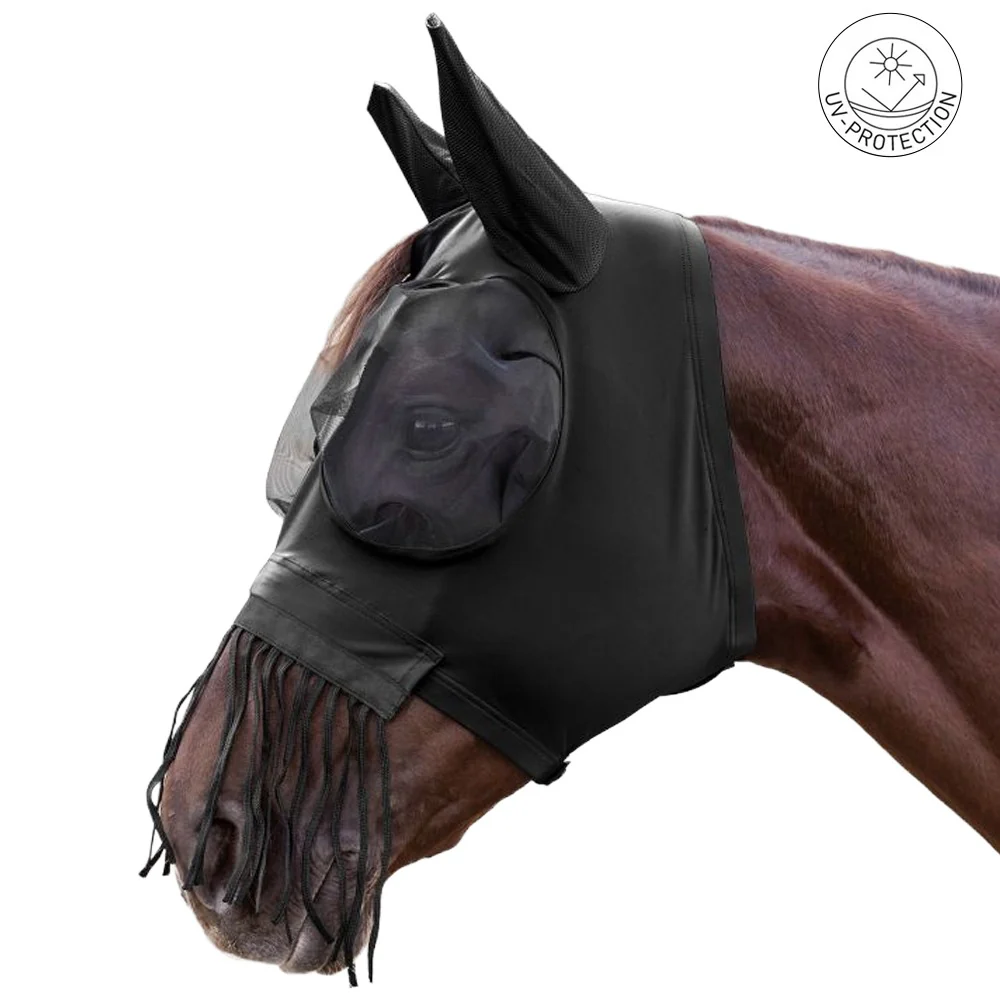 Maschera antimosche Puck con frange sul naso