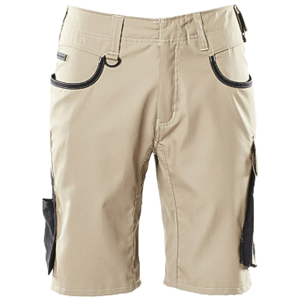 Mascot Pantaloncini da Lavoro Leggeri, Kaki Chiaro/Nero