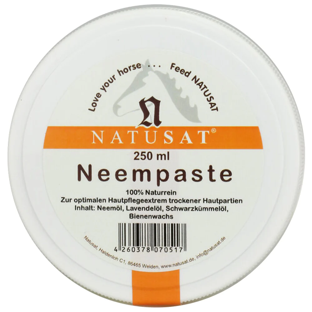 Natusat Neempaste 250ml  –  Cura Efficace della Pelle per Cavalli e Cani, Protezione Naturale