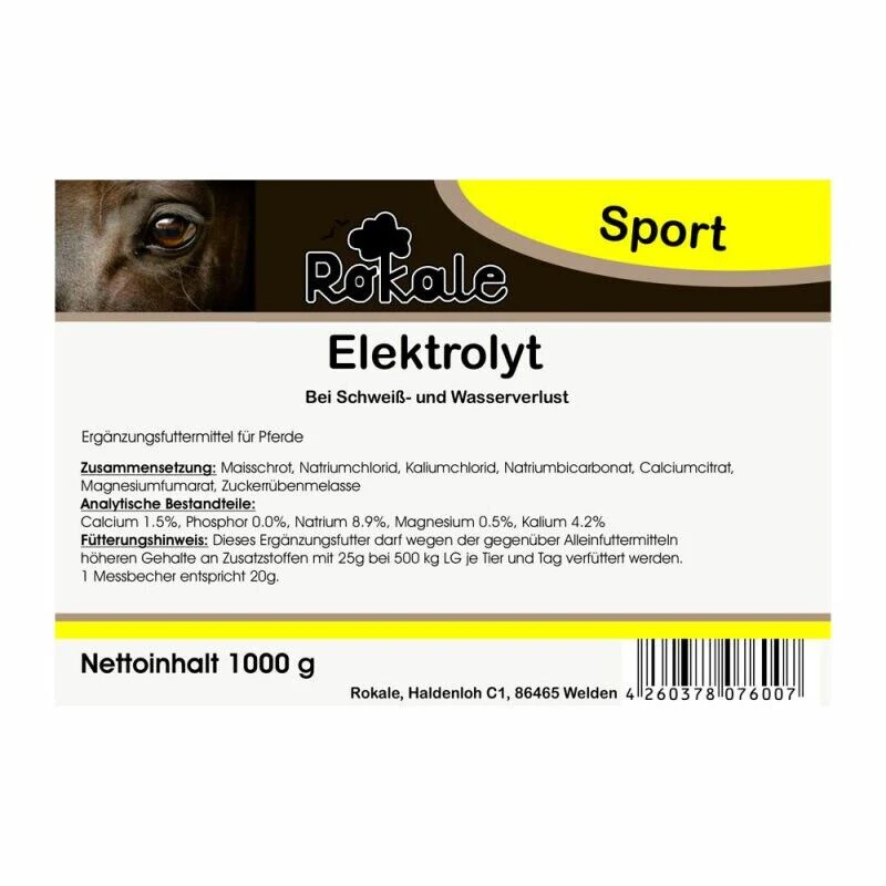 Rockalyte Elettrolita pellet per cavalli Mangime complementare 1kg - Image 2