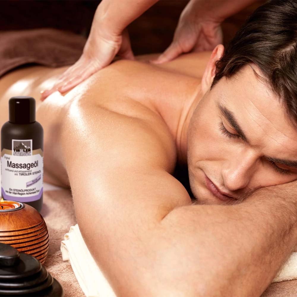 Olio per massaggi con olio di pietra tiroler - Image 4