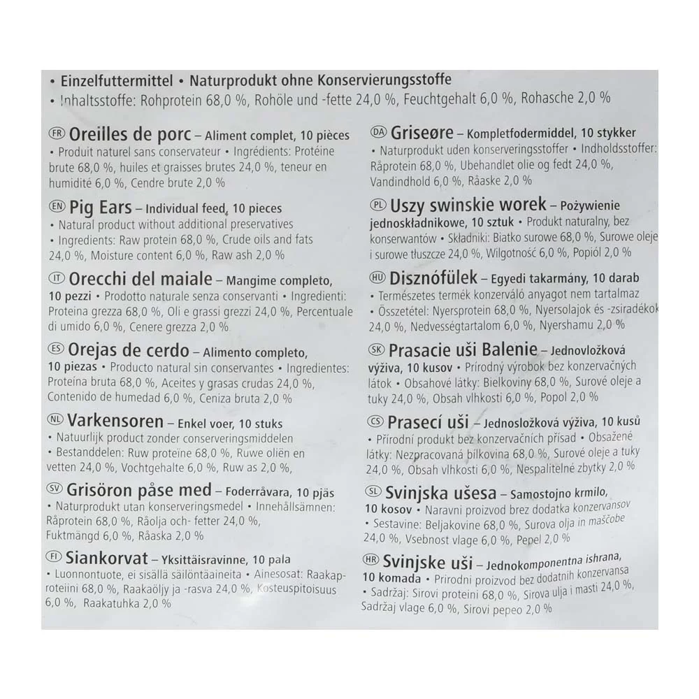 Orecchie di Maiale Naturali da Masticare per Cani - Image 5