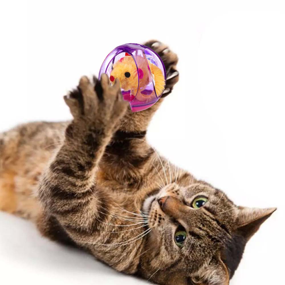 PA 5214 Giocattolo per gatti in plastica e peluche - Image 5