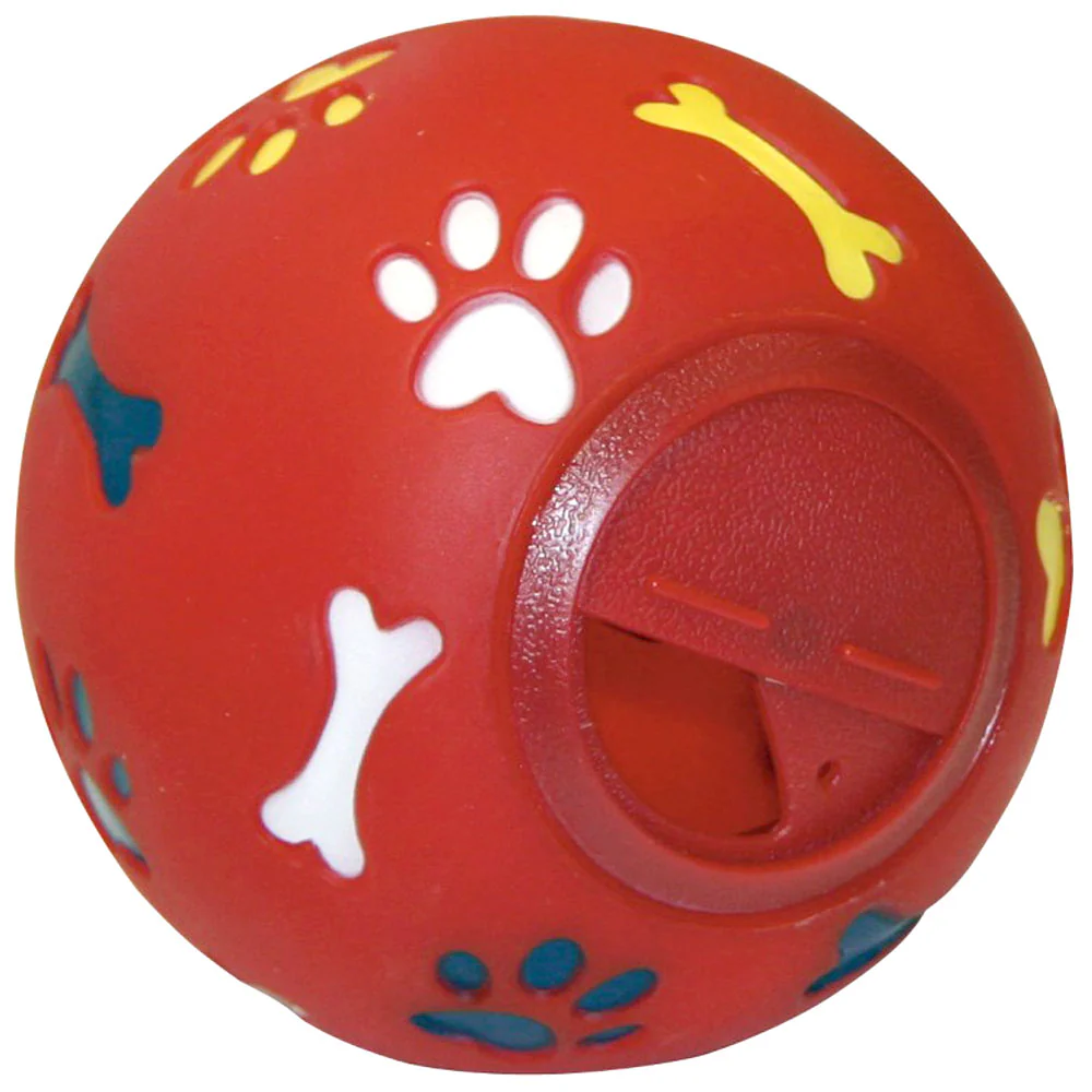 Palla snack per cani diametro 11cm rosso - Image 2
