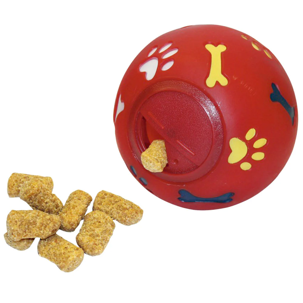 Palla snack per cani diametro 11cm rosso - Image 3