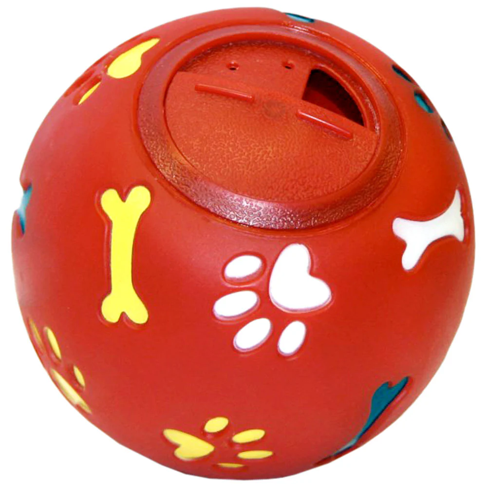 Palla snack per cani diametro 11cm rosso - Image 4