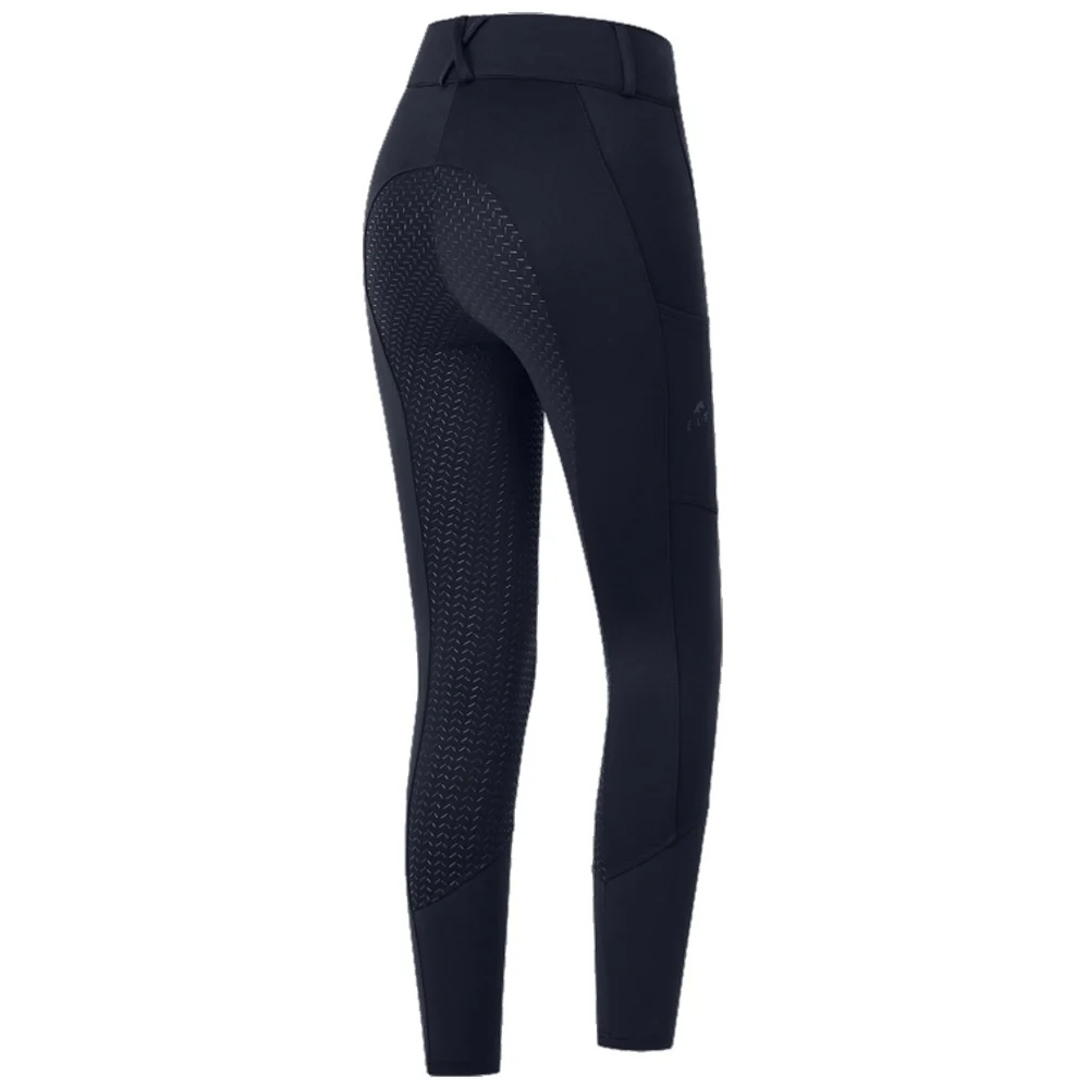Pantaloni da equitazione a vita alta Essential con inserto in silicone - Image 4