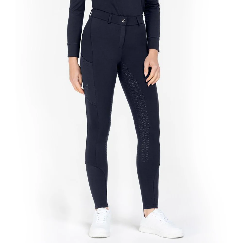 Pantaloni da equitazione Essential con inserto in silicone da bambino - Image 5