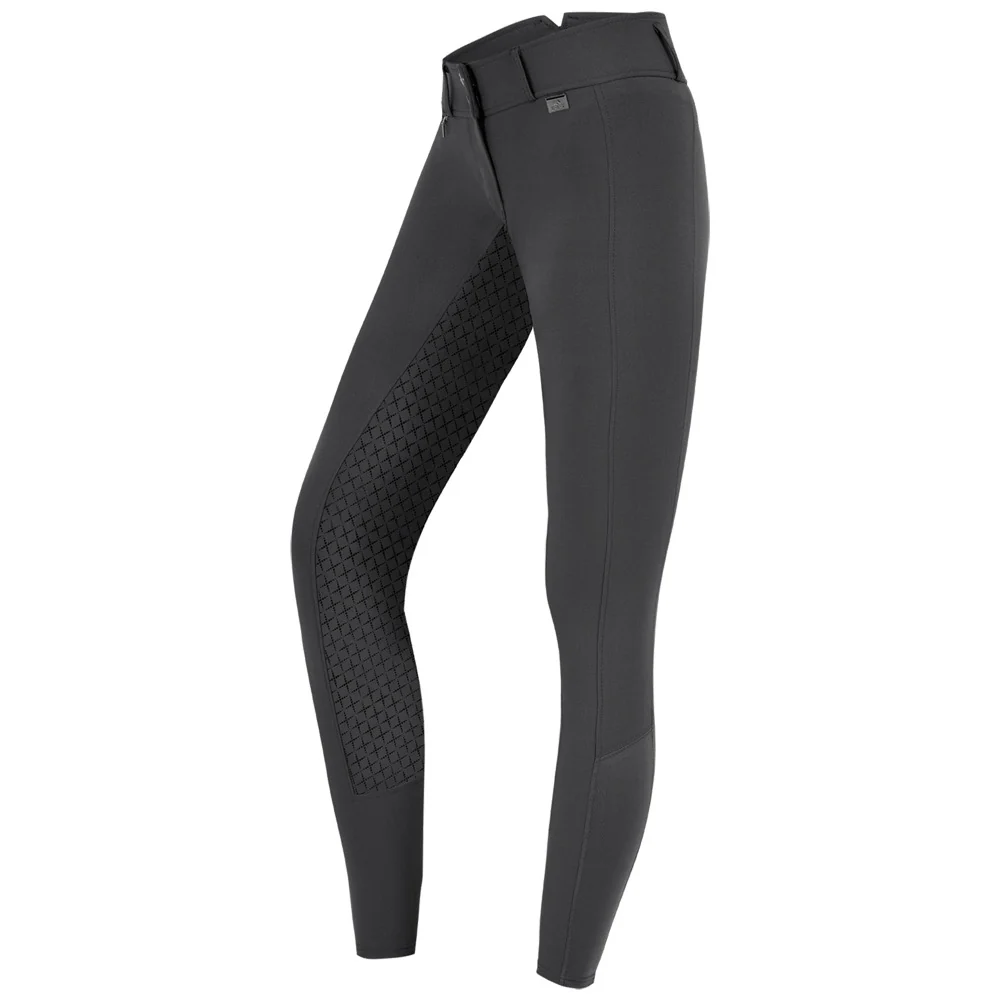 Pantaloni da equitazione Micro Sport con inserto in silicone e vita alta