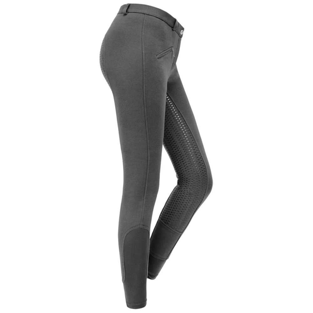 Pantaloni Equitazione Bambini Fun Sport Silicone Asfalto