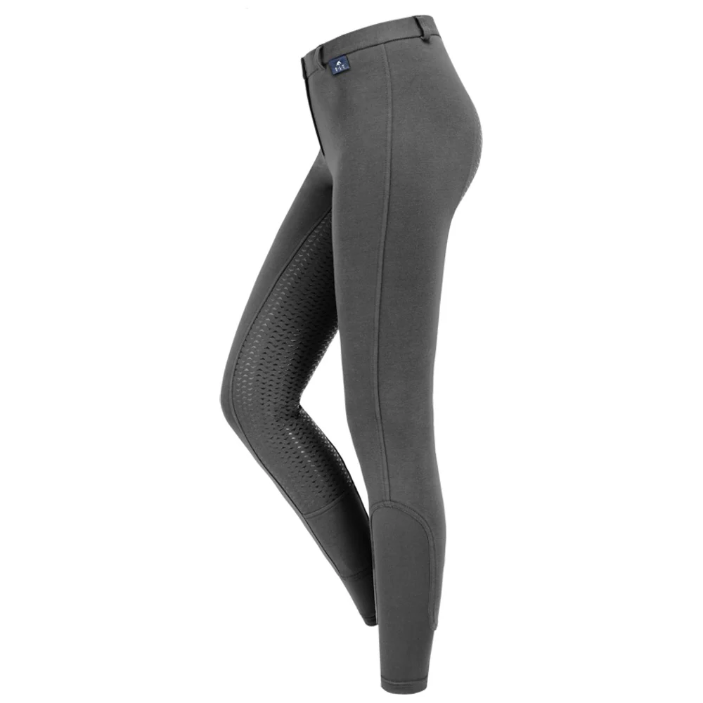 Pantaloni Equitazione Bambini Fun Sport Silicone Asfalto - Image 2