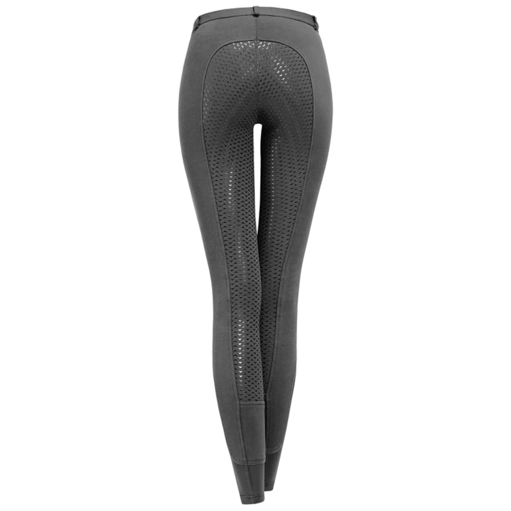 Pantaloni Equitazione Bambini Fun Sport Silicone Asfalto - Image 4