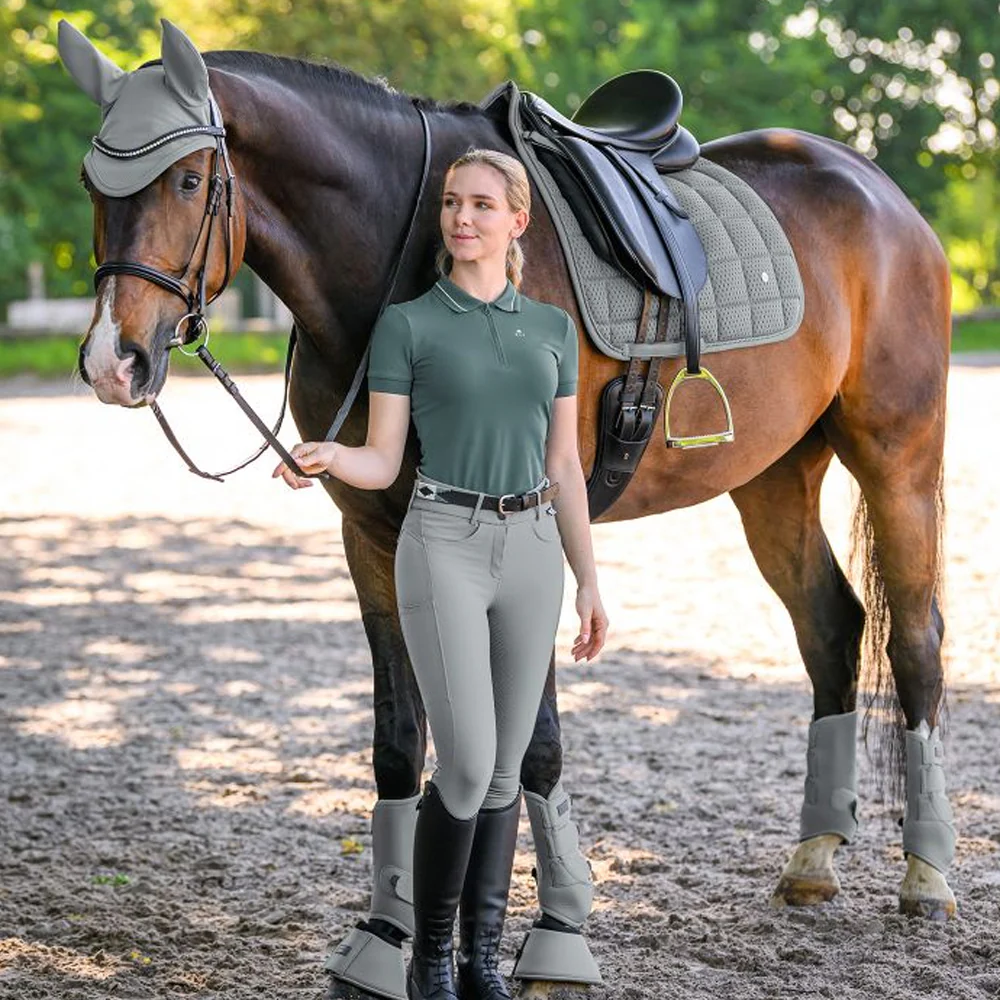 Pantaloni Equitazione Comfort Ride Glam Vita Alta Silicone - Image 18
