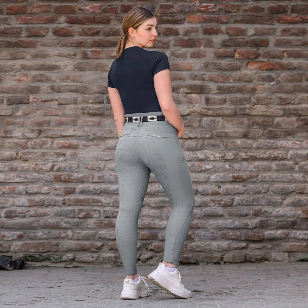 Pantaloni Equitazione Comfort Ride Glam Vita Alta Silicone - Image 19