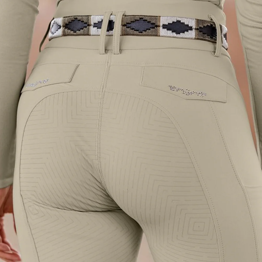 Pantaloni Equitazione Comfort Ride Glam Vita Alta Silicone - Image 22