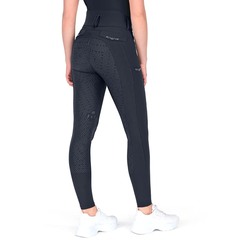 Pantaloni Equitazione Comfort Ride Glam Vita Alta Silicone - Image 5