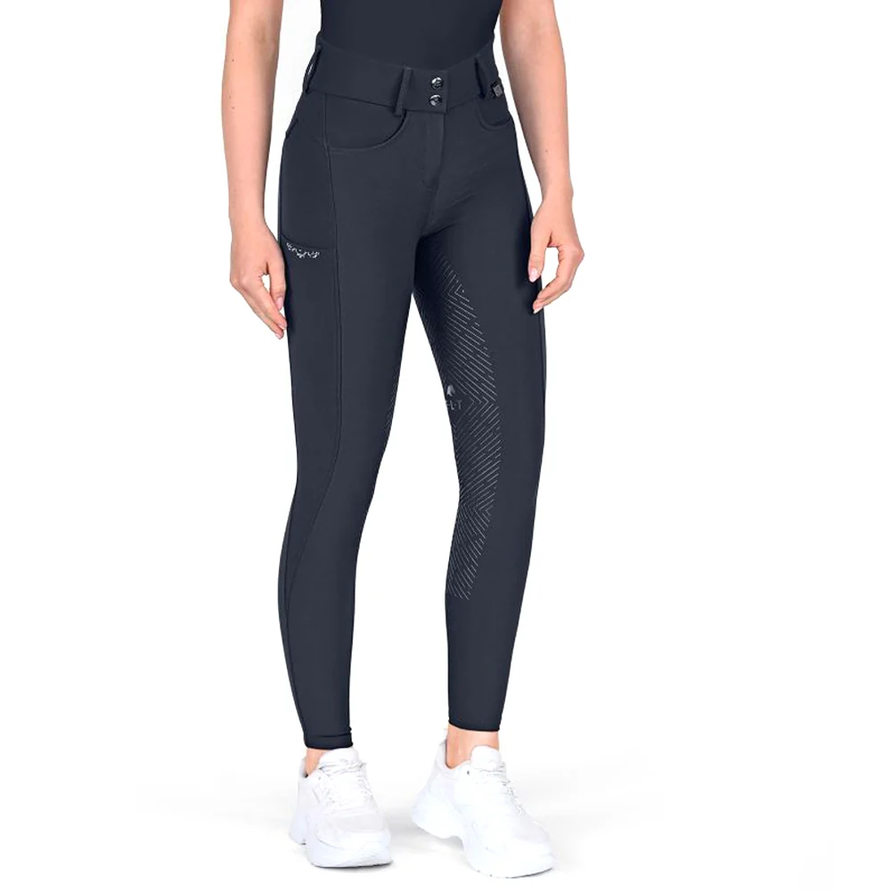 Pantaloni Equitazione Comfort Ride Glam Vita Alta Silicone - Image 6