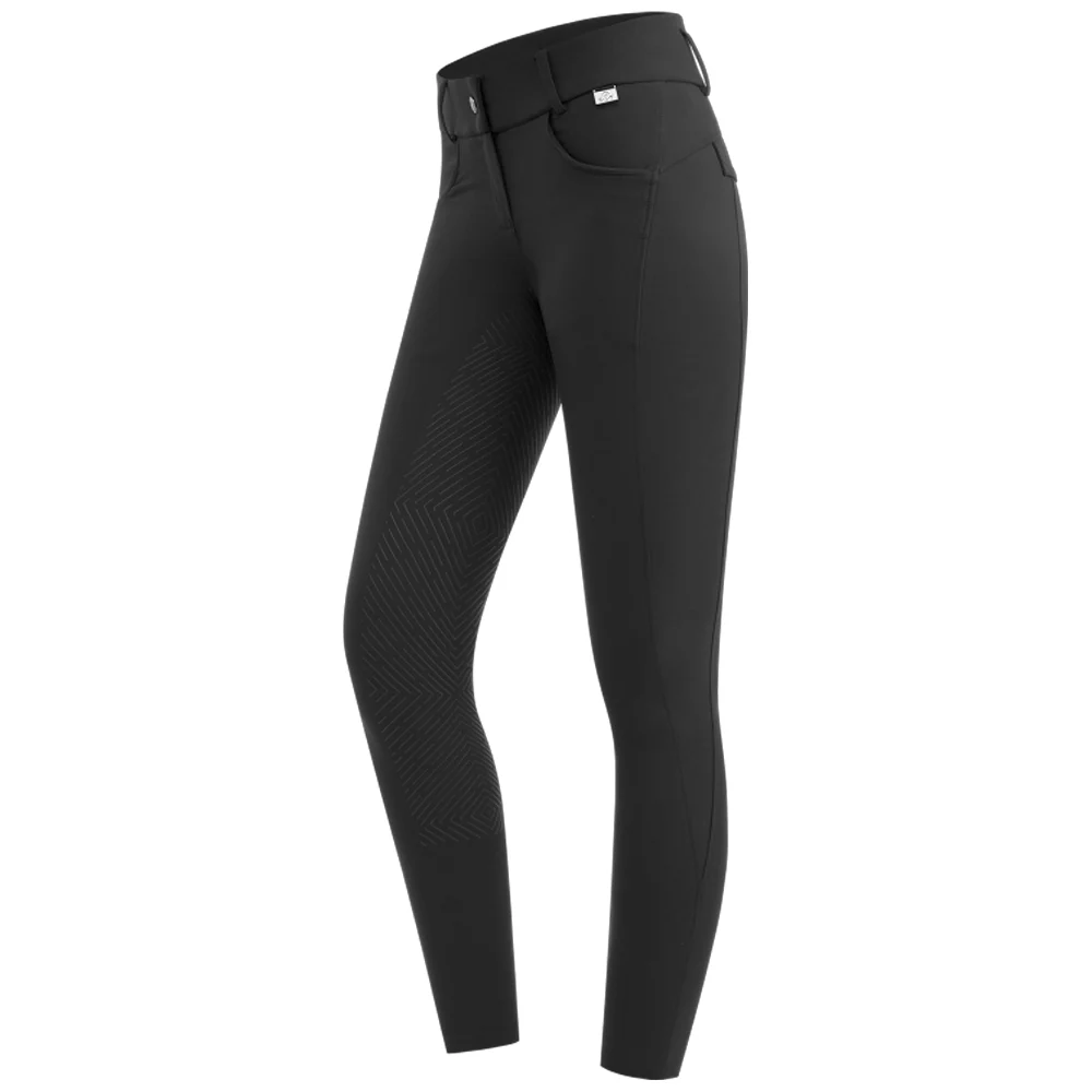 Pantaloni Equitazione Comfort Ride Glam Vita Alta Silicone - Image 9