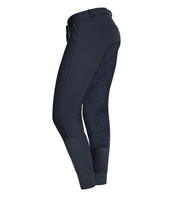Pantaloni Equitazione Dahlia Silicone, Blu. - Image 4