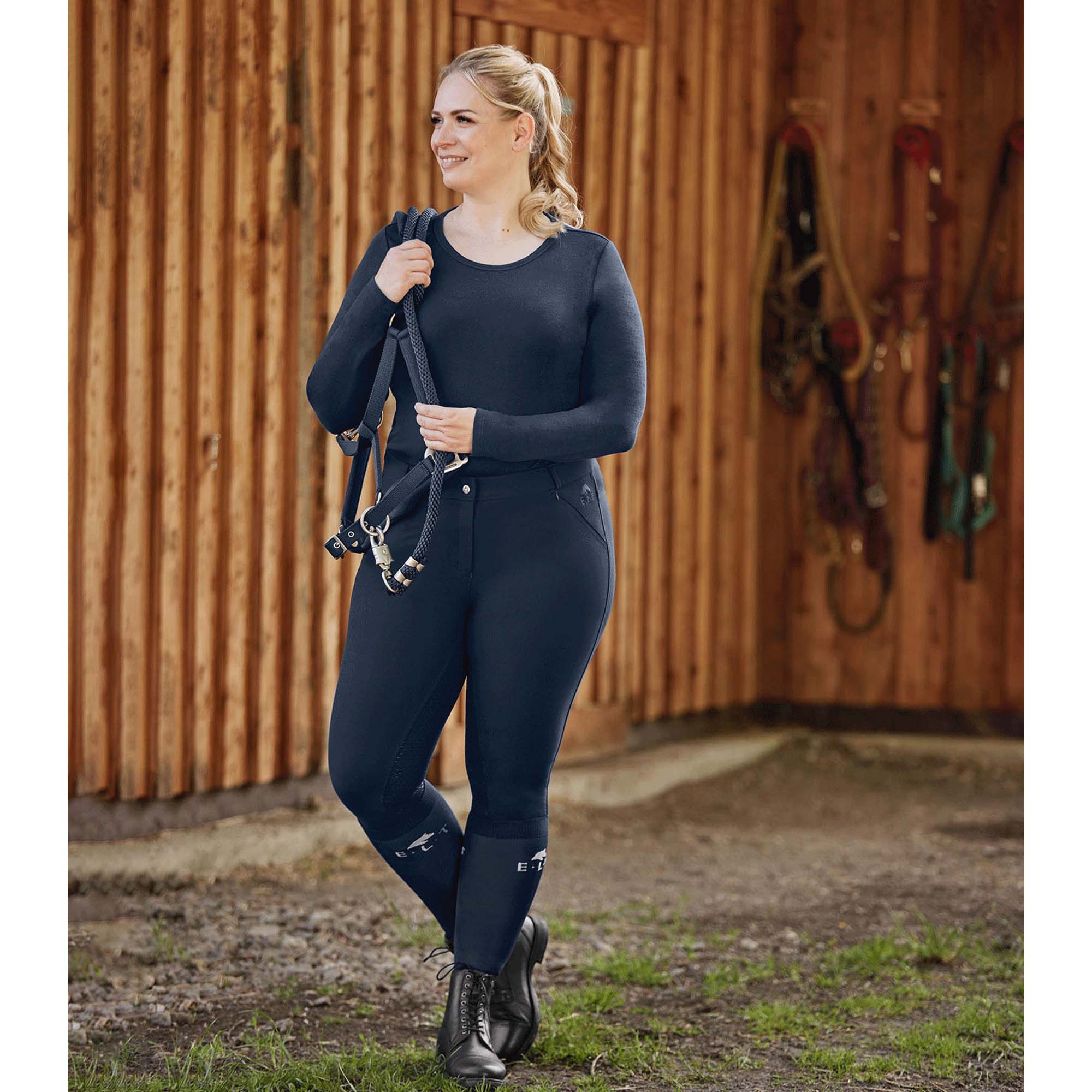 Pantaloni Equitazione Dahlia Silicone, Nero - Image 5